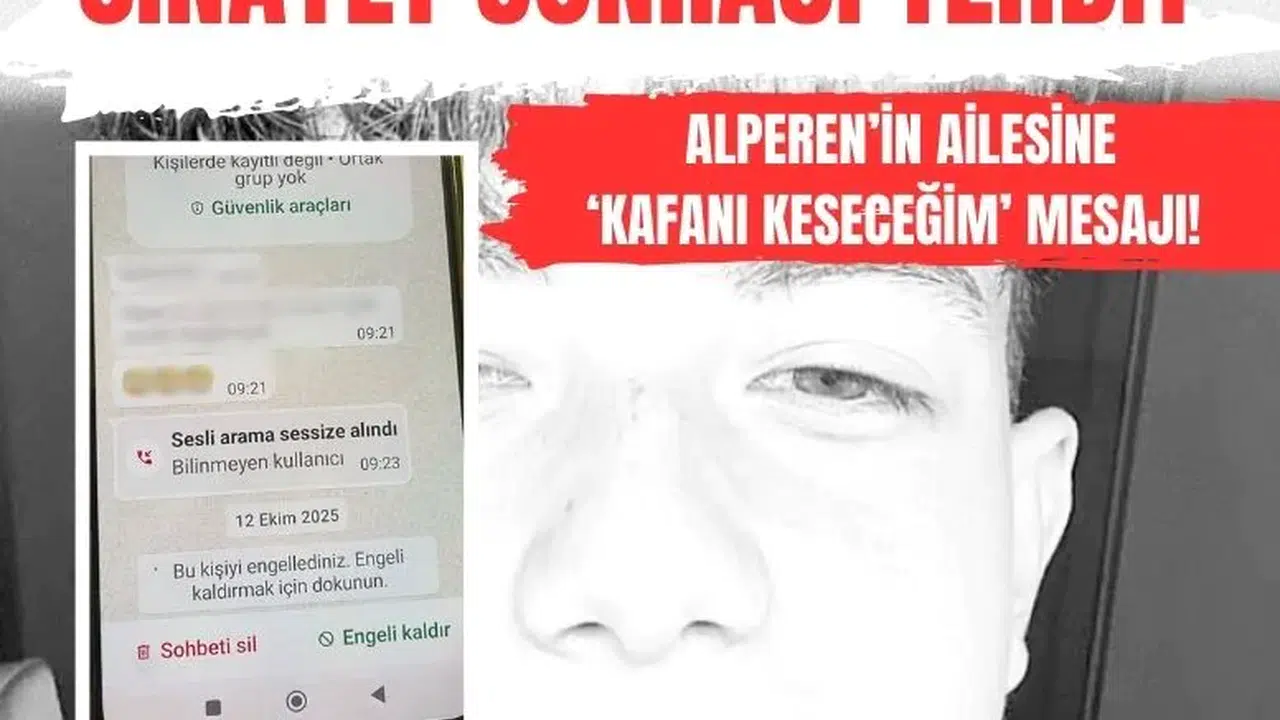 13 yaşındaki çocuğun yumruğuyla ölen Alperen’in ailesine tehdit mesajları