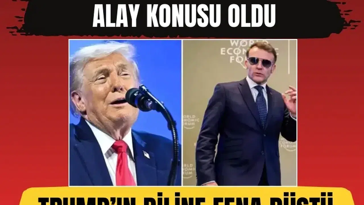 Emmanuel Macron’un gözlüğü Davos’un gündemi oldu! Trump yorumuyla şaşırttı