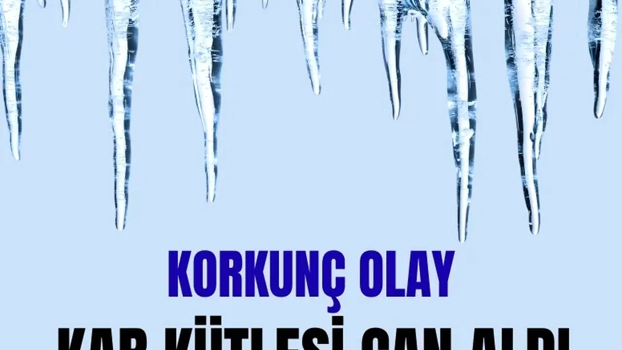 Çatıdan düşen kar kütlesi genç kızın hayatına mal oldu