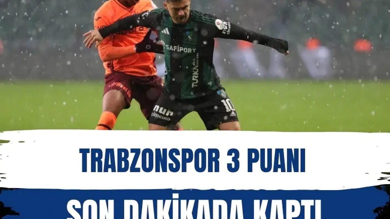 Son nefeste gelen Galibiyet: Trabzonspor, Kocaelispor’u 90+1’de yıktı
