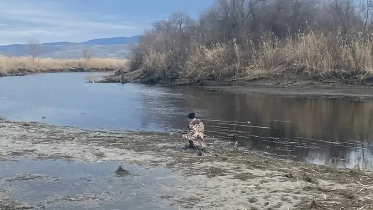 Çorum’da av keyfi kabusa döndü! Bataklığa saplandı