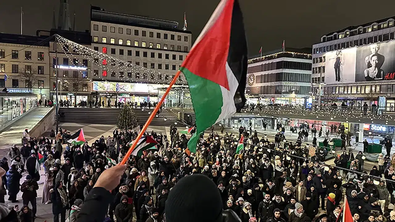 Yeni yıl değil, yas: İsveç'te Gazze dayanışması