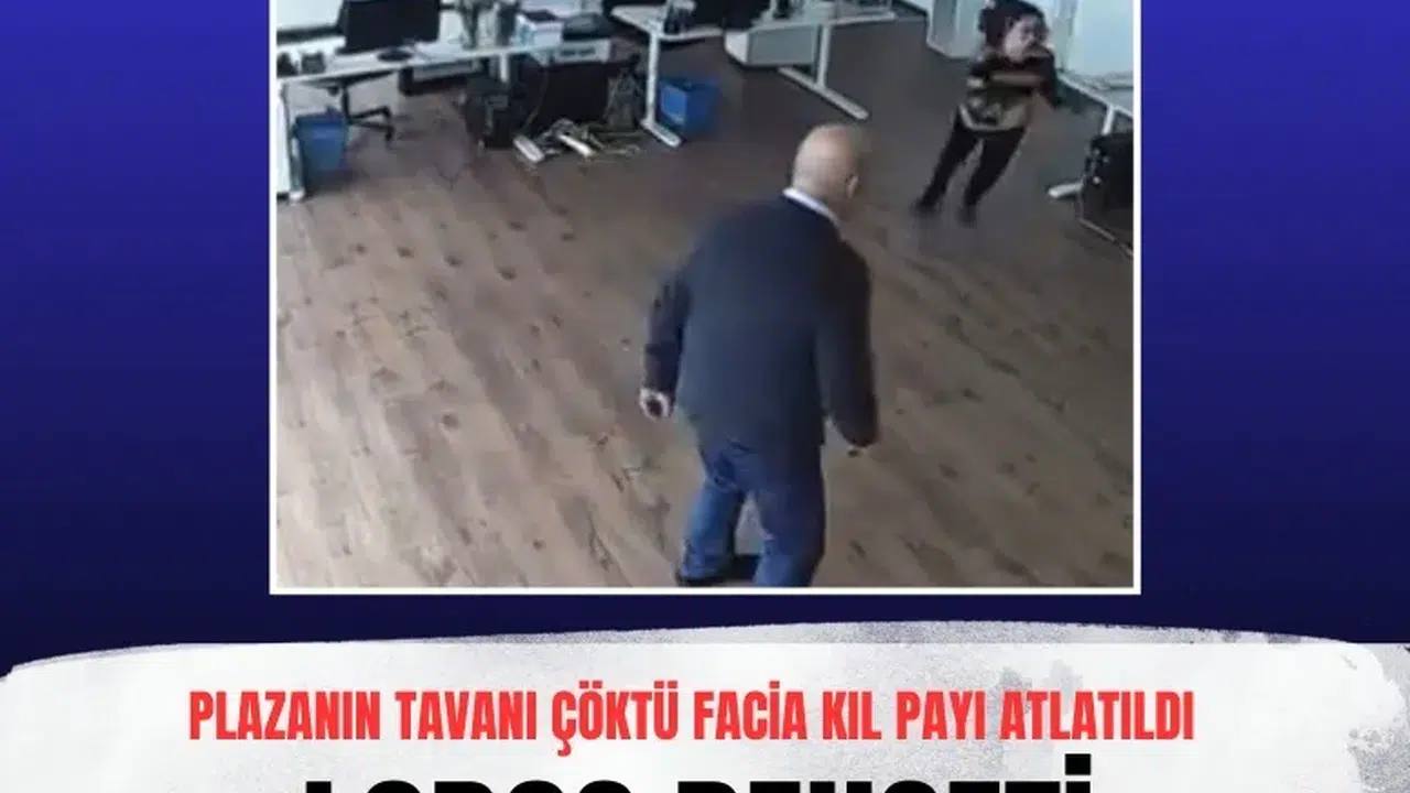 Bursa’da lodos dehşeti: Plazanın tavanı çöktü, facia kıl payı atlatıldı