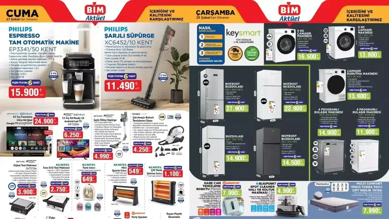 BİM 27 Şubat 2026 aktüel kataloğundaki ürünler neler, hangi ürün ne kadar, eve teslim kataloğunda neler var?