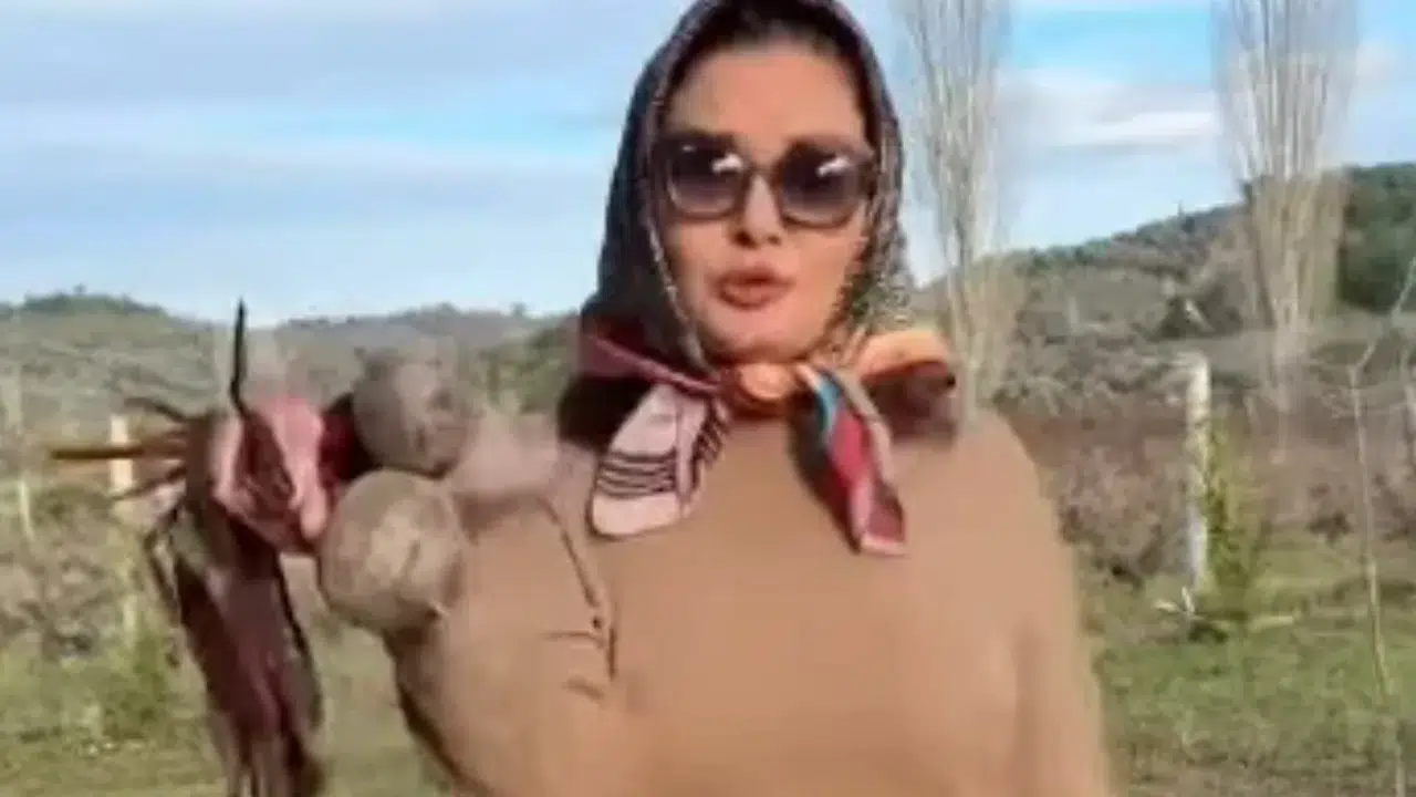 Pancardan ağaca, doğayla iç içe günler... Nurgül Yeşilçay köy hayatına çok alıştı!