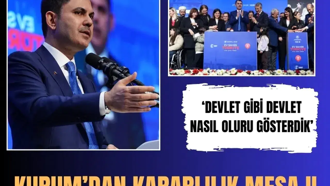Bakan Kurum’dan Edirne’de sosyal konut ve kentsel dönüşüm mesajı