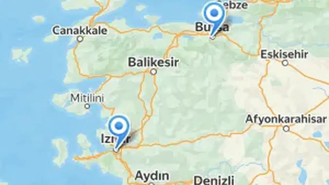 Bursa İzmir arası kaç km, özel araçla kaç saat?