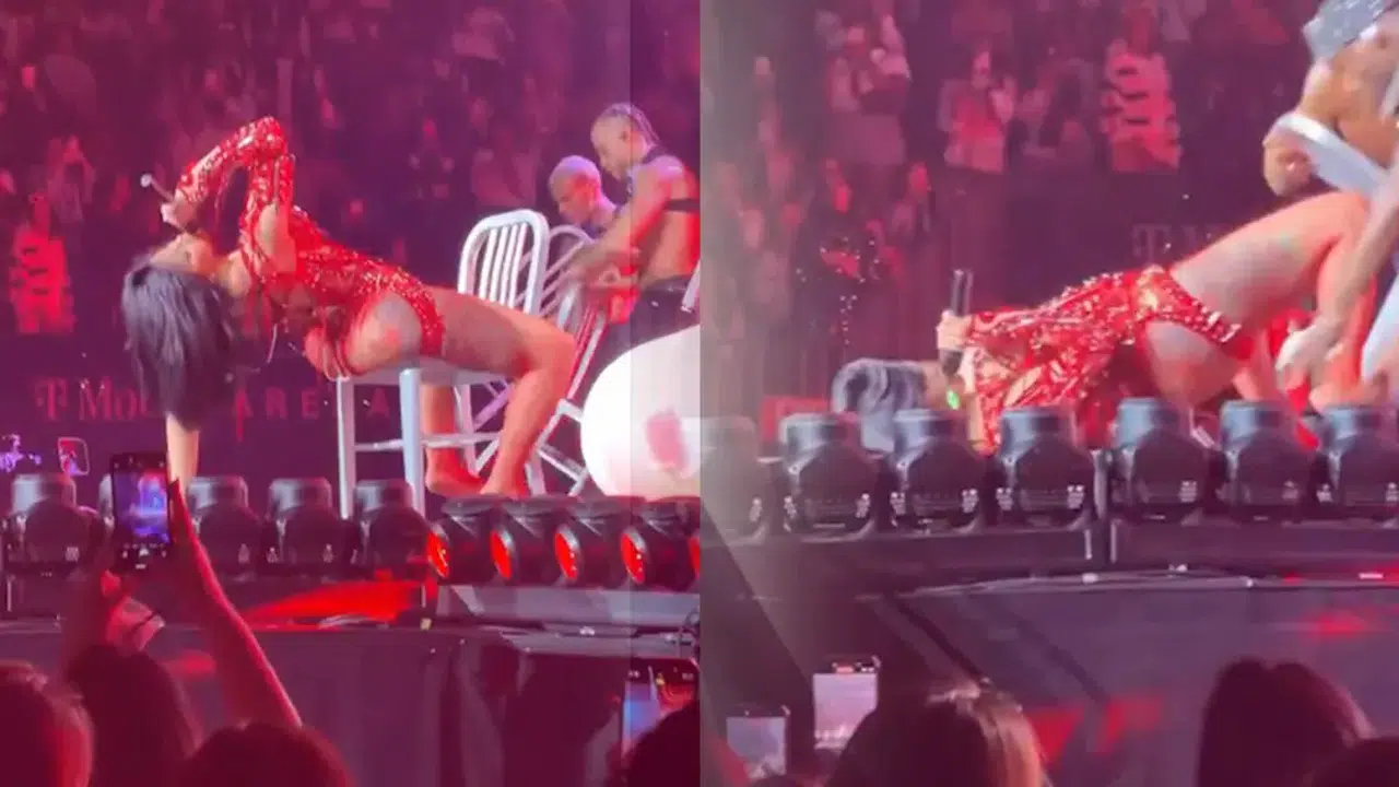 Cardi B Sahne Ortasında Yere Kapaklandı! Seyircinin Tepkisi Herkesi Şaşırttı
