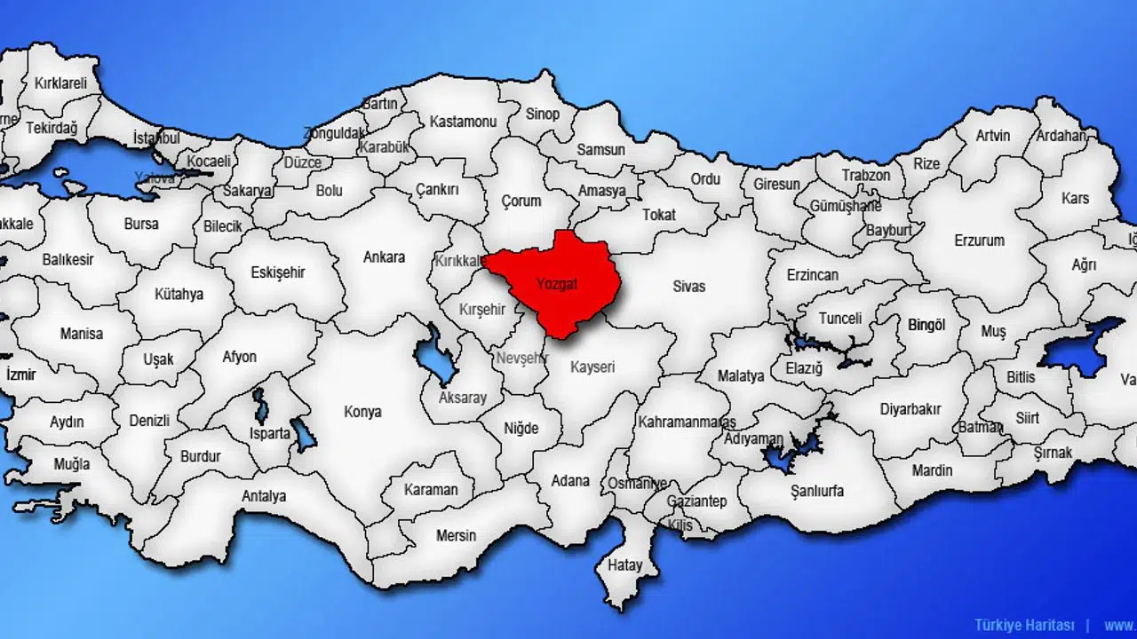 Yozgat haritası nasıl, ilçeleri nelerdir, Yozgat hangi bölgede yer alır?