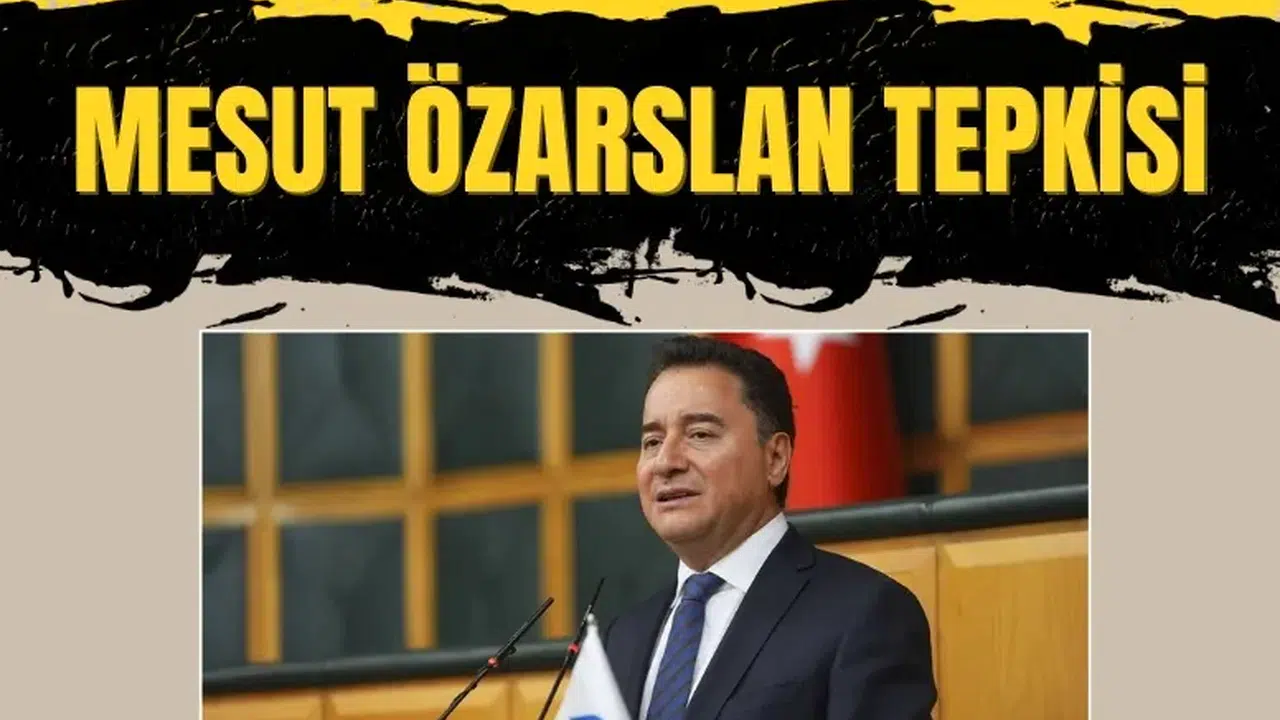 DEVA lideri Ali Babacan’dan Meclis’te CHP’ye Mesut Özarslan eleştirisi