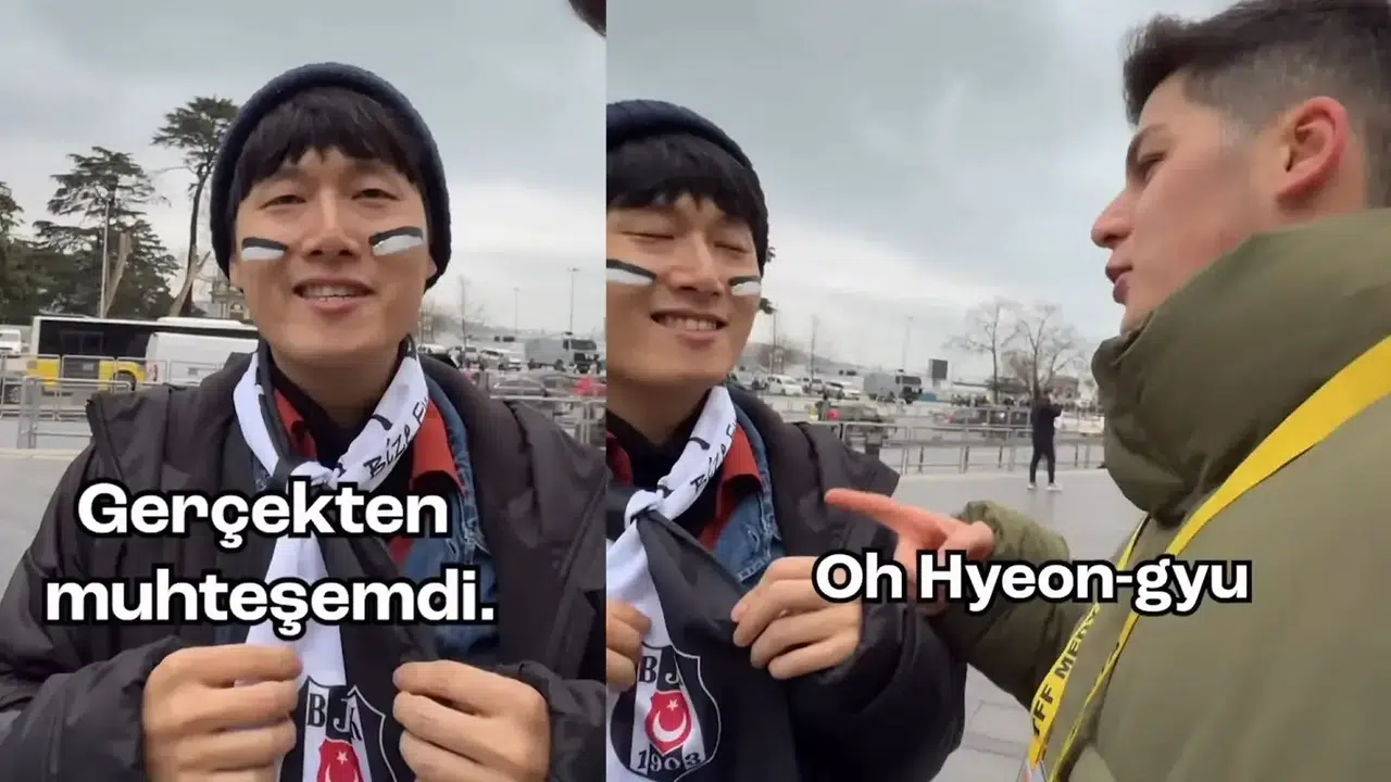 Güney Koreli taraftar Oh Hyeon-gyu'a ne söyledi? Beşiktaş'ta Koreli futbolseverler bir arada