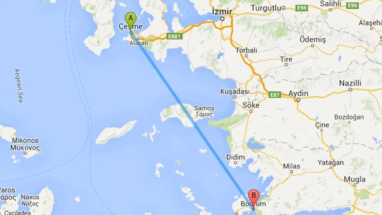 Bodrum Çeşme Kaç Saat Sürüyor? Özel Araçla Kaç Saat?