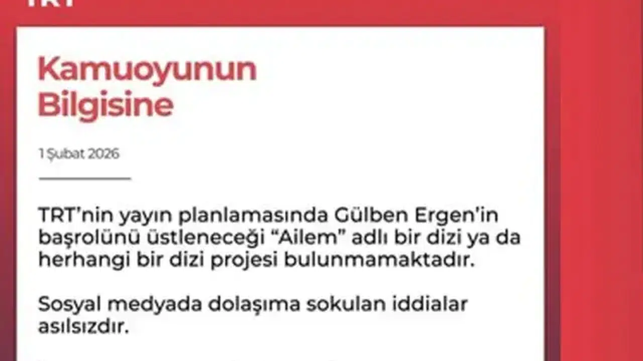 Gülben Ergen neden röportajı yarıda kesti, Aile dizisi iddiaları asılsız mı, TRT açıklamalarında ne dedi?