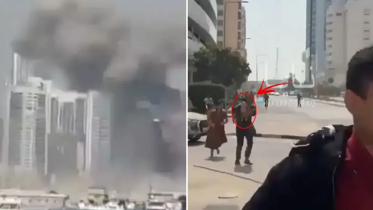 Abu Dabi’de Patlama! Halk Çocuklarını Kucaklayıp Sığınaklara Koştu