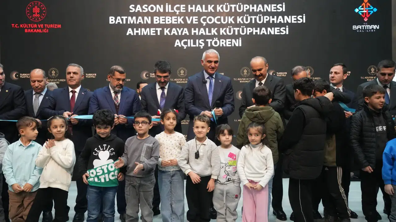 Bakan Ersoy’dan Batman’a kültür hamlesi: 3 yeni nesil kütüphane hizmete açıldı