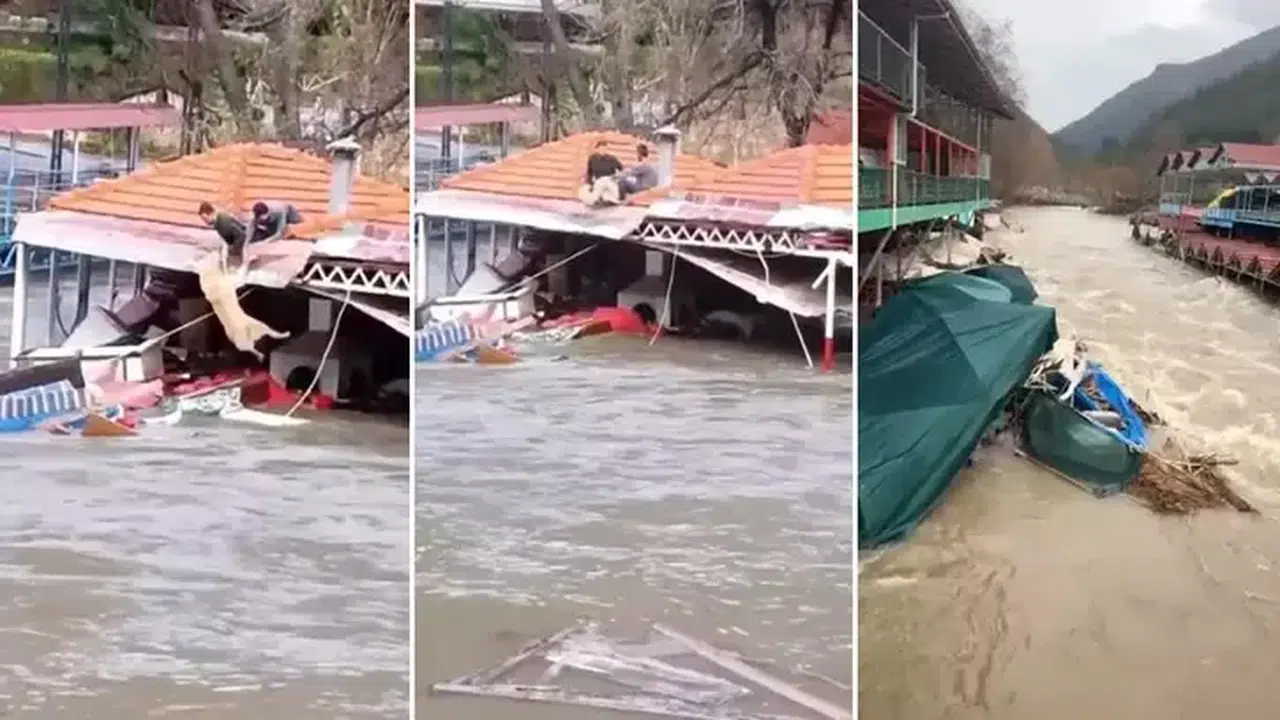 Antalya’yı şiddetli yağış vurdu! Yollar ve iş yerleri sular altında