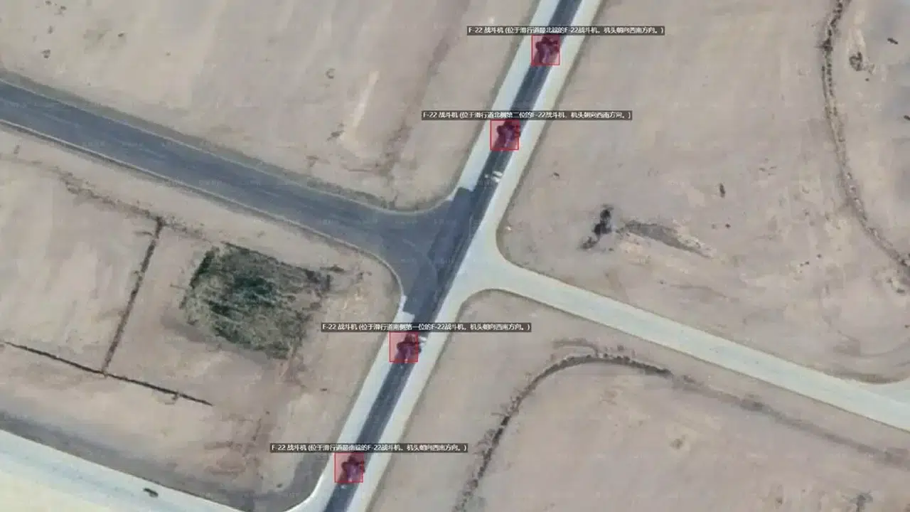 Orta Doğu’da F-22 Alarmı! Yeni Uydu Görüntüleri Paylaşıldı