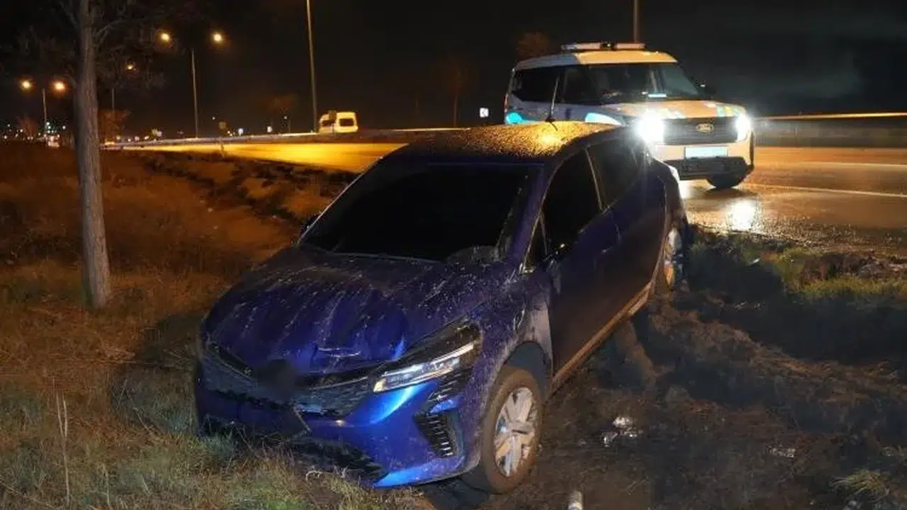 Kırıkkale'de şoke eden kaza! Sürücü yok oldu