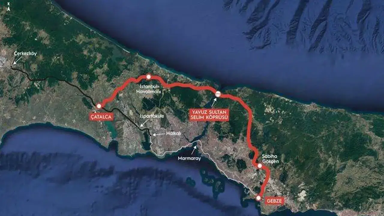 Kuzey Çevre Demiryolu hangi ilçelerde var, Gebze'ye gelecek mi, hangi havalimanından geçecek?
