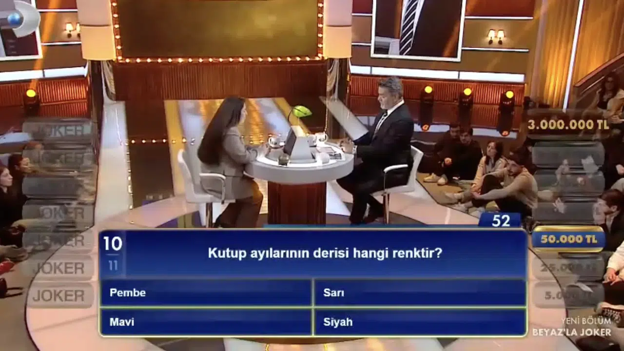 Kutup ayılarının derisi hangi renktir? Pembe, sarı, mavi, siyah doğru cevap hangisi?