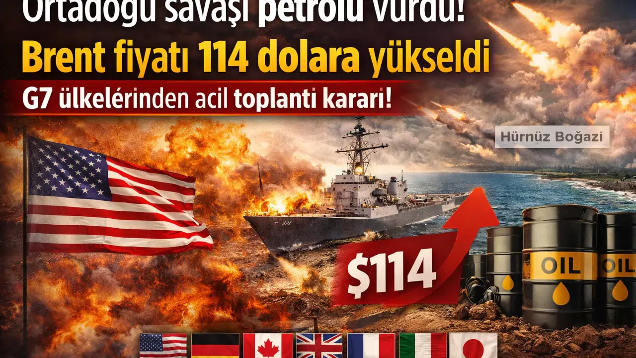 Ortadoğu savaşı petrolü uçurdu! Brent fiyatı 114 dolara dayandı