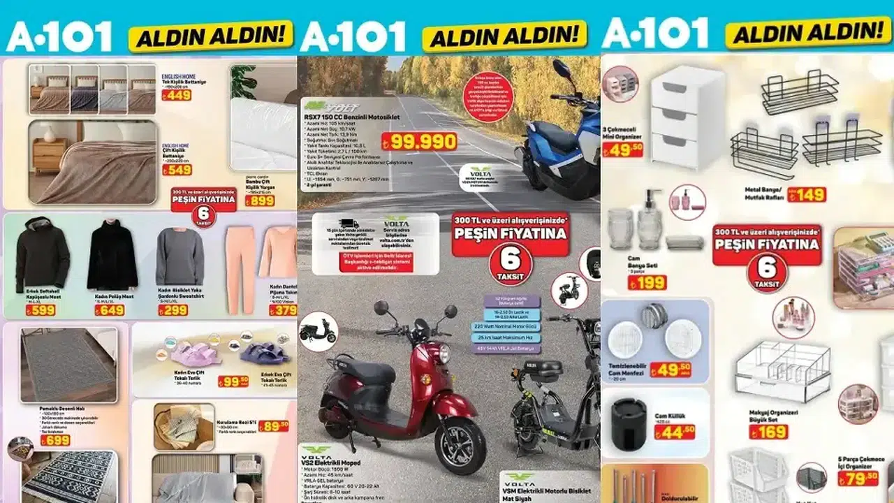 A101 26 MART-2 NİSAN AKTÜEL KATALOĞU YAYINLANDI! Hangi Ürünler İndirime Girdi, Fiyatlar Ne Kadar?