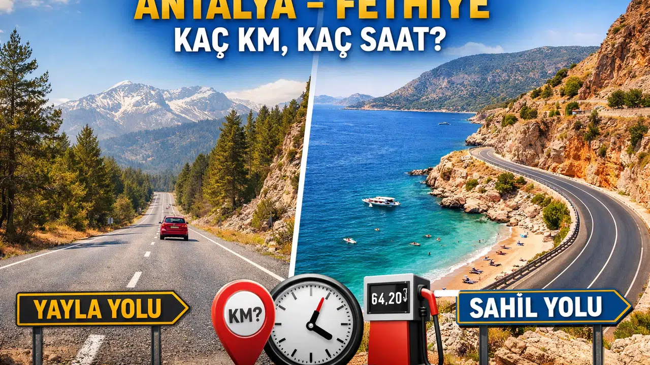ANTALYA FETHİYE ARASI KAÇ KM, KAÇ SAAT SÜRER?