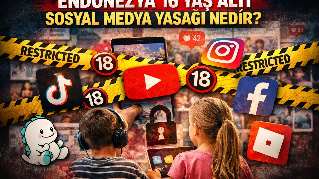 ENDONEZYA'DA SOSYAL MEDYA YASAĞI MI GELECEK? Yaş sınırı kaç, YouTube, TikTok, Instagram ve Roblox Yasağı Ne Zaman Başlayacak?