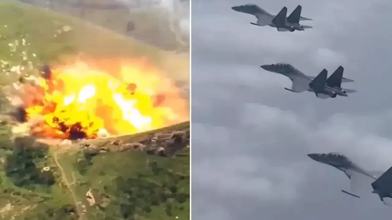 Çin’den Gövde Gösterisi! J-16 Savaş Uçakları Tatbikatta Hedefleri Yerle Bir Etti