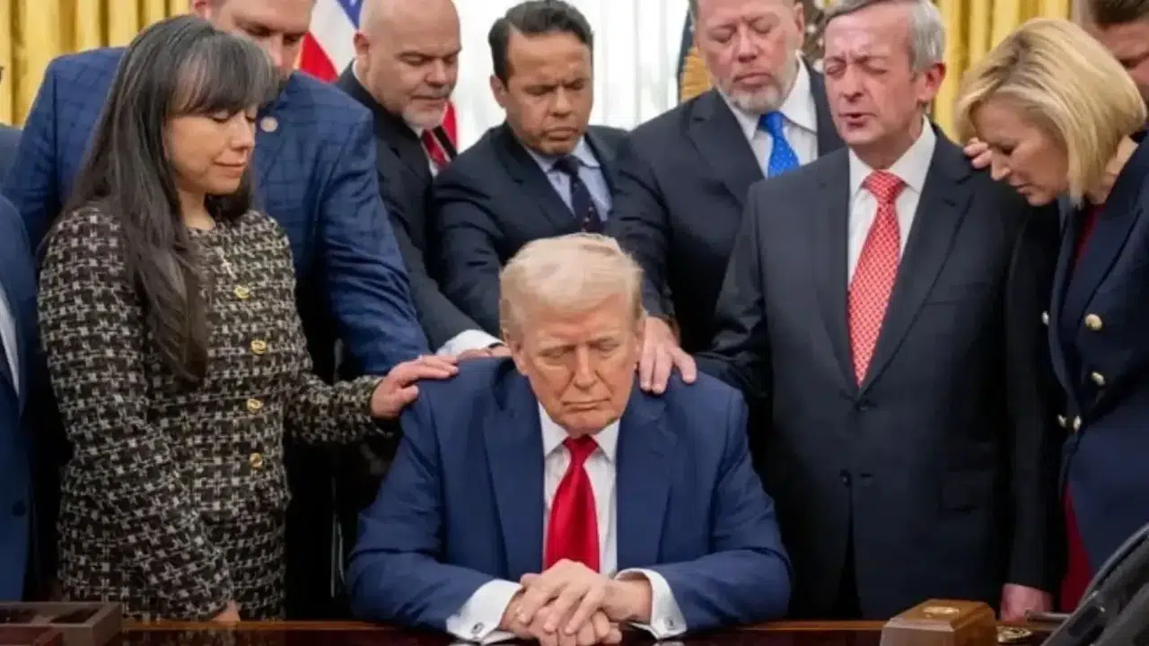 NEDEN TRUMP İÇİN DUA EDİLDİ! Oval ofis törenine kimler katıldı?