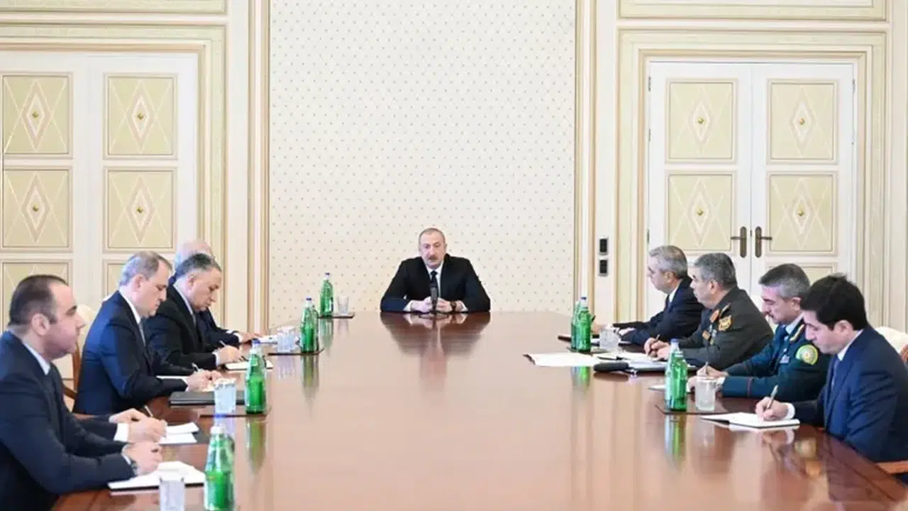 Aliyev Güvenlik Konseyi Toplantısında Konuştu! İran’dan Özür Talebi