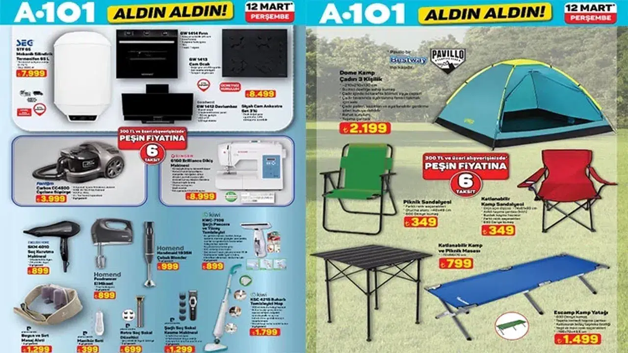 A101 AKTÜEL ÜRÜNLER 12-19 MART 2026 NELER! Elektrikli Bisiklet ve Kamp Ürünleri Geldi mi?