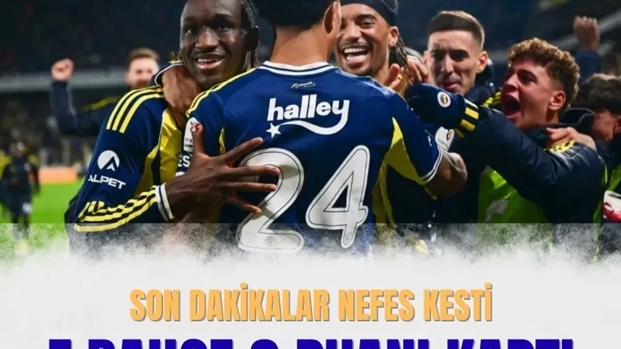 Fenerbahçe’den şampiyonluk yarışında kritik zafer