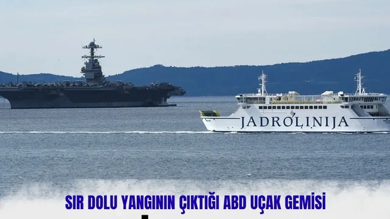 ABD uçak gemisi USS Gerald Ford Hırvatistan Split Limanı’nda