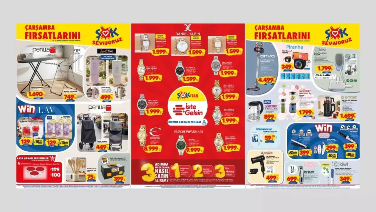 ŞOK AKTÜEL KATALOG 25-31 MART 2026 NELER VAR! Bu hafta Şok indirimli ürünler hangileri, fiyatlar nasıl?