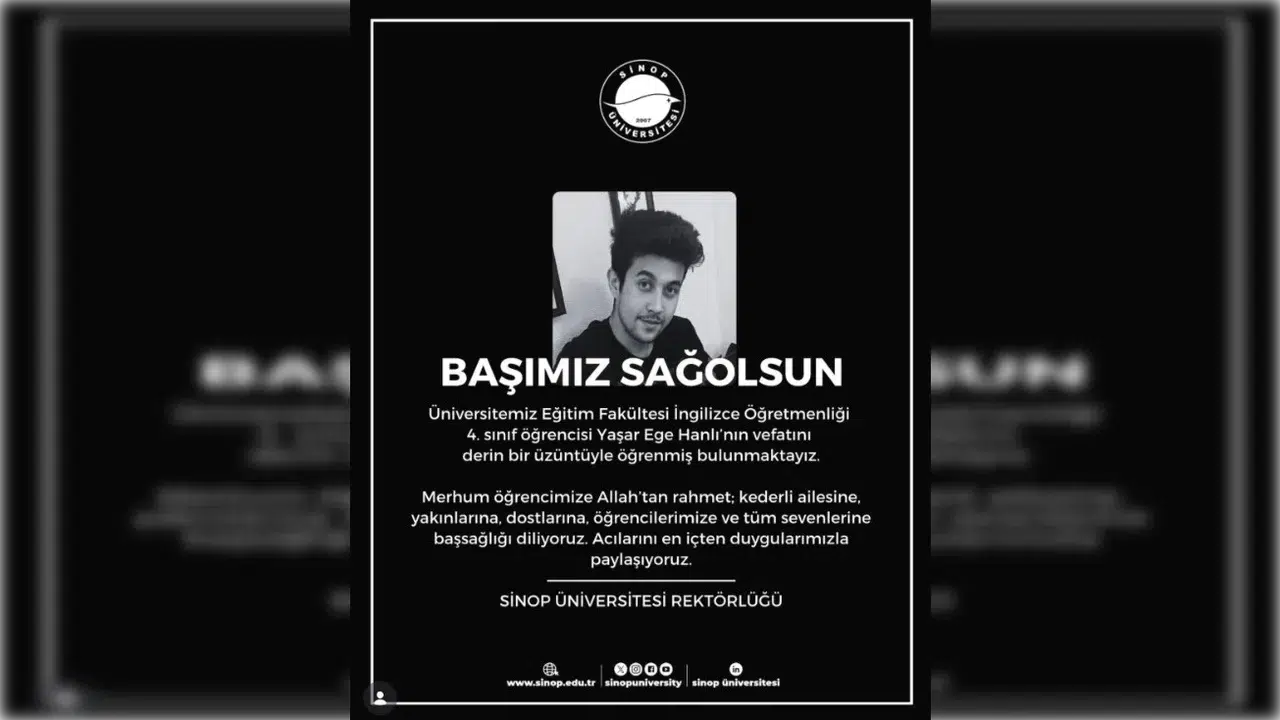 Yaşar Ege Hanlı Kimdir, Kaç Yaşında, Aslen Nereli, Neden Öldü? Sinop Üniversitesi Eğitim Fakültesi İngilizce Öğretmenliği 4. Sınıf Öğrencisi