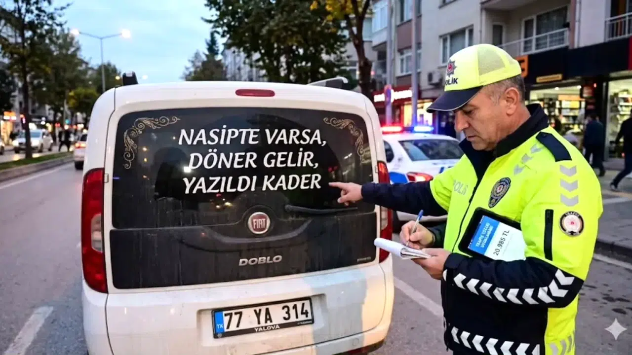 Araç Arkası Yazılarına Yasak! Sürücülere 21 Bin TL Ceza Geliyor