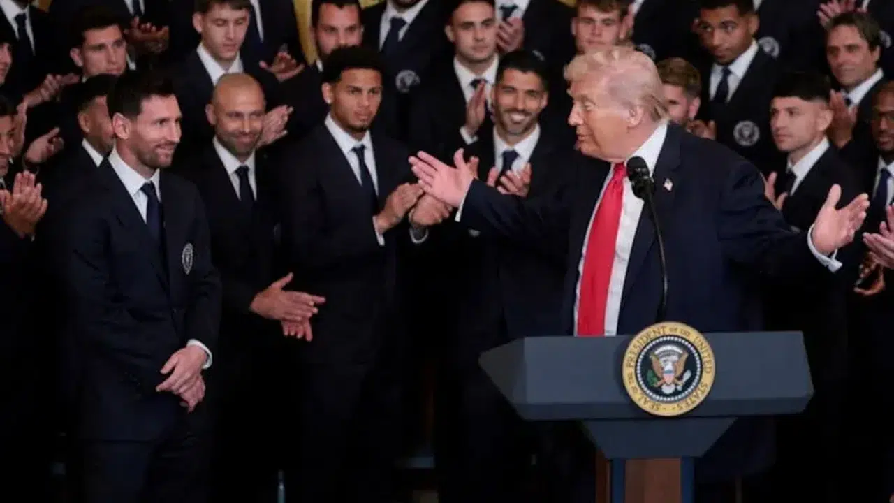 Messi ve Suarez Beyaz Saray’da! Trump’tan Arjantinli Yıldıza Övgü