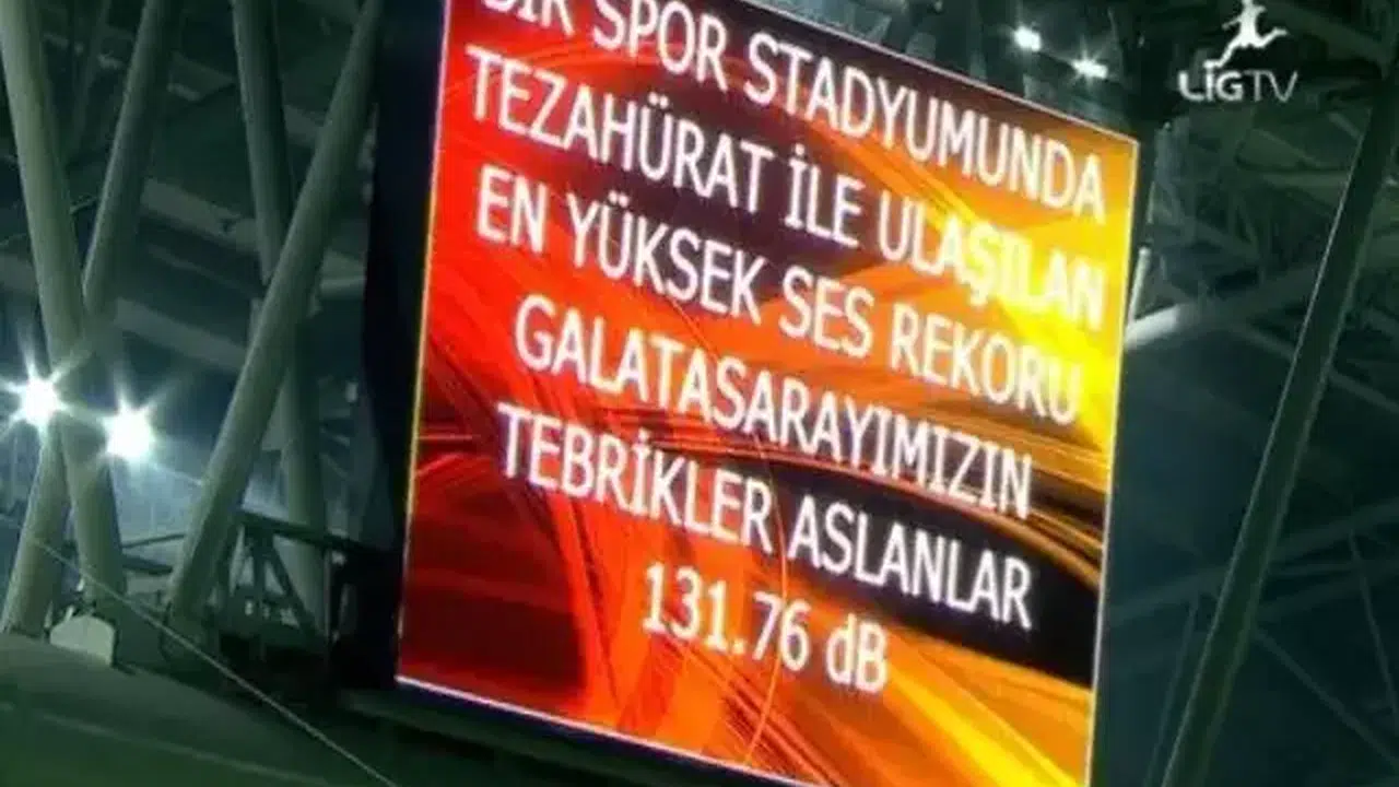 GALATASARAY DESİBEL REKORU KAÇ! Galatasaray tribünleri tarihe geçti! O derbide kırılan rekor hâlâ gündemde!