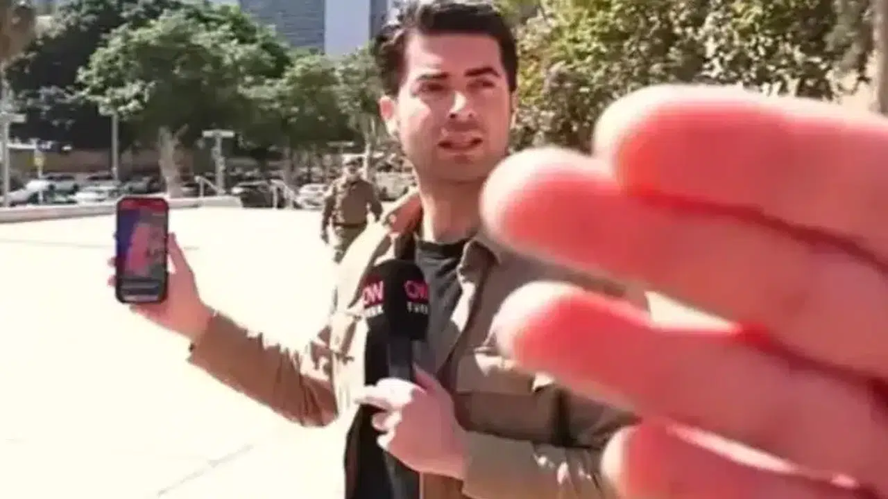 İsrail’de Türk gazeteciye müdahale anı gündem oldu!