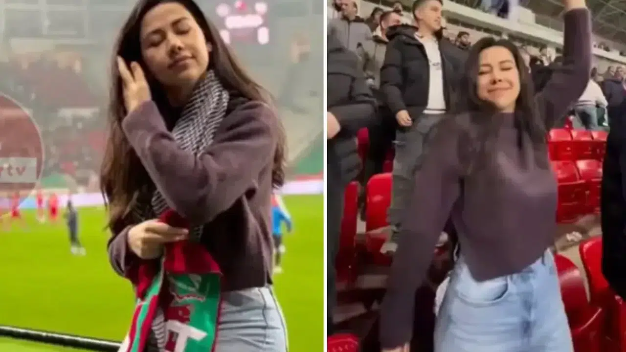 Gündemden Düşmüyor! Hemşire İkra’nın Tribün Görüntüleri Paylaşım Rekoru Kırdı