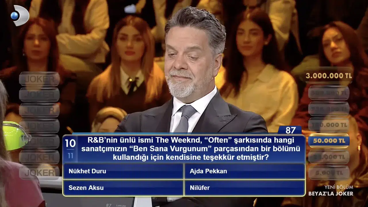 R&B'nin ünlü ismi The Weeknd, 'Often' şarkısına hangi sanatçımızın 'Ben Sana Vurgunum' parçasından bir bölümü kullandığı için kendisine teşekkür etmiştir?