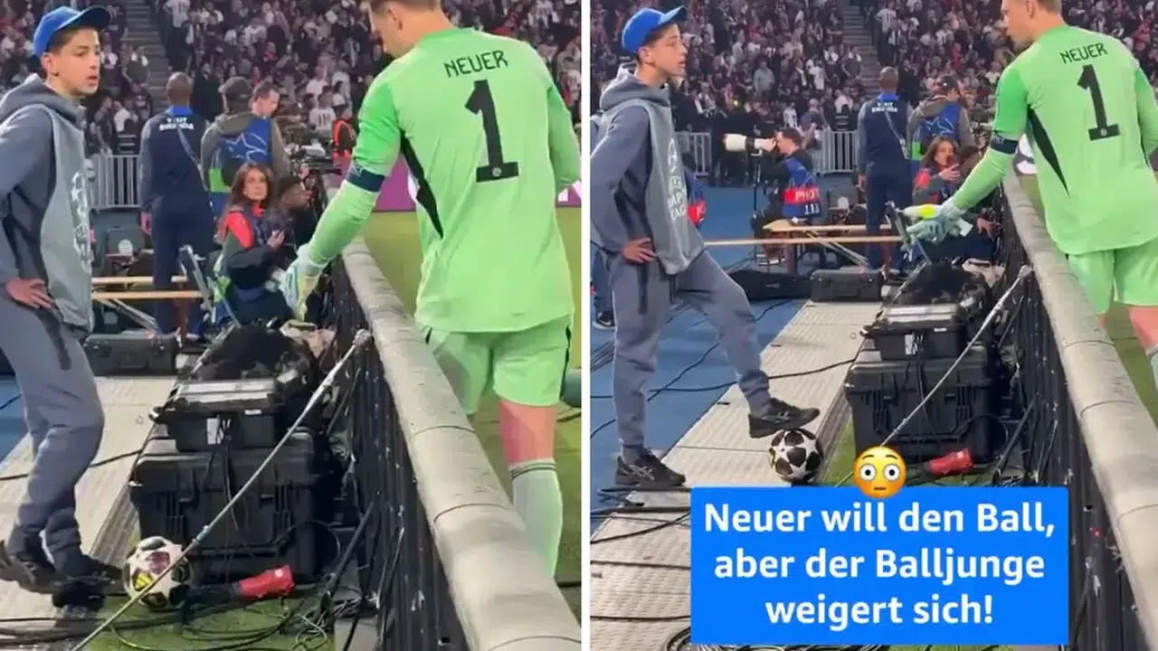 Devlerin düellosunda tansiyon tavan: Top toplayıcıdan Neuer’e unutulmaz engel!