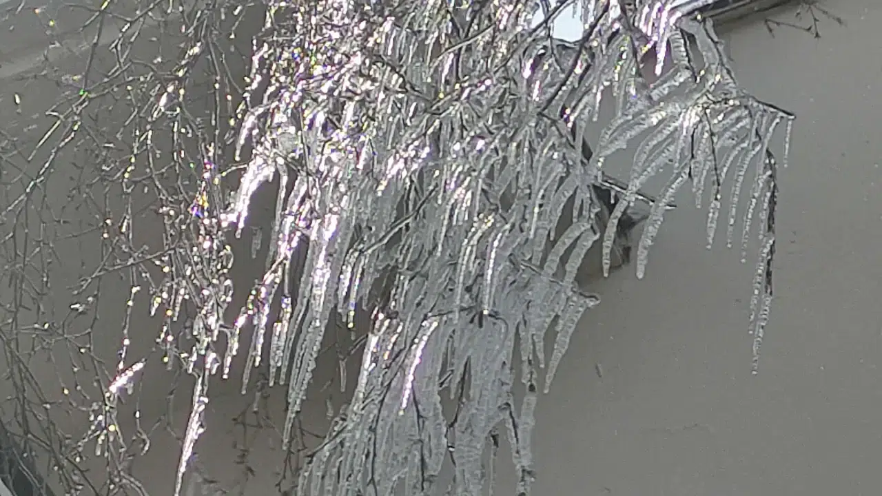 Ardahan Göle'de dondurucu soğuklar nedeniyle çatılarda buz sarkıtları oluştu