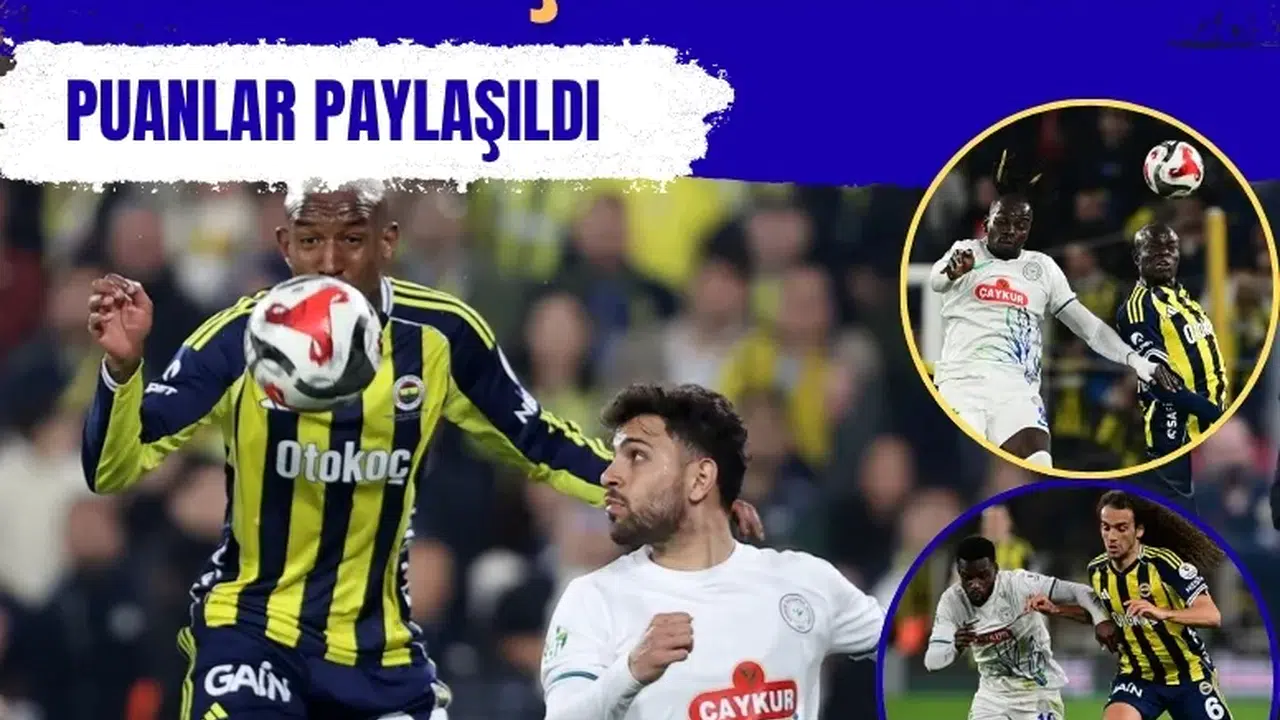 Fenerbahçe liderlik şansını 90+8'de tepti: Kadıköy'de puanlar paylaşıldı
