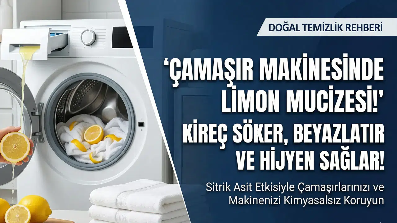 Çamaşır makinesine neden limon atılır, faydaları nelerdir, ne işe yarar?