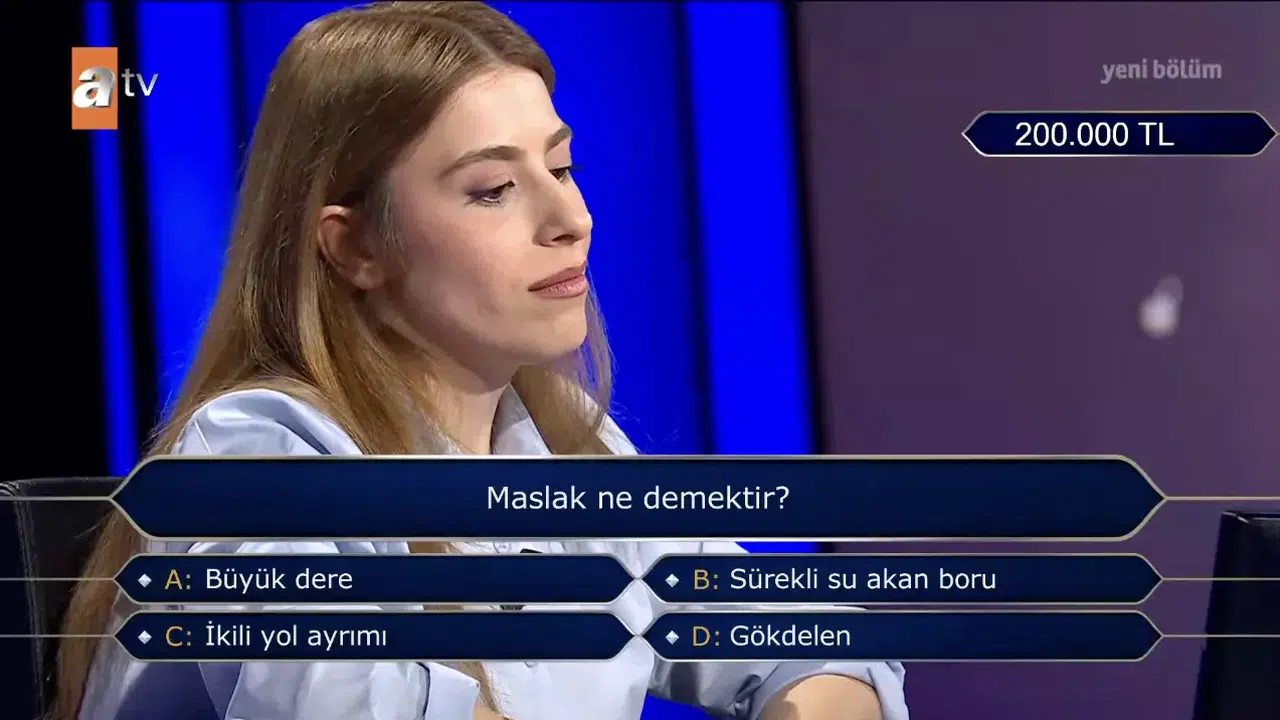 Maslak ne demektir? Kim Milyoner Olmak İster’de 200 bin TL’lik soru!