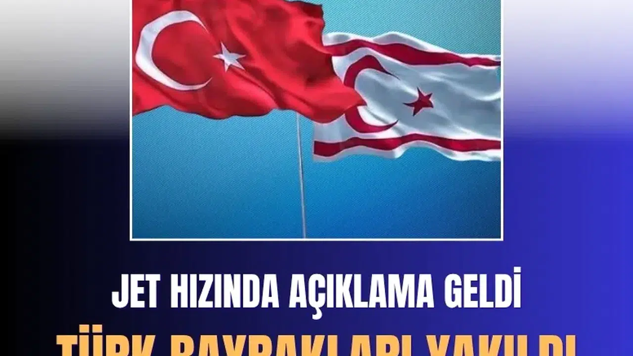 Güney Kıbrıs’ta Türk ve KKTC bayraklarının yakılmasına tepki
