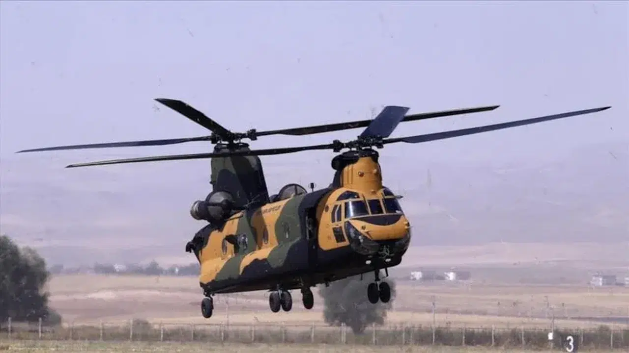 Ankara’da 'uçan kale' kazası! CH-47 Chinook Temelli’de kaza kırıma uğradı