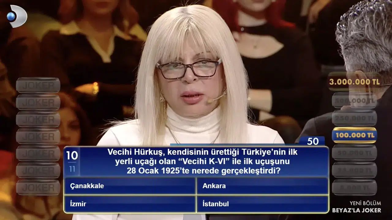 Vecihi Hürkuş, kendisinin ürettiği Türkiye'nin ilk yerli uçağı olan Vecihi K-VI ile ilk uçuşunu 28 Ocak 1925'te nerede gerçekleştirdi?